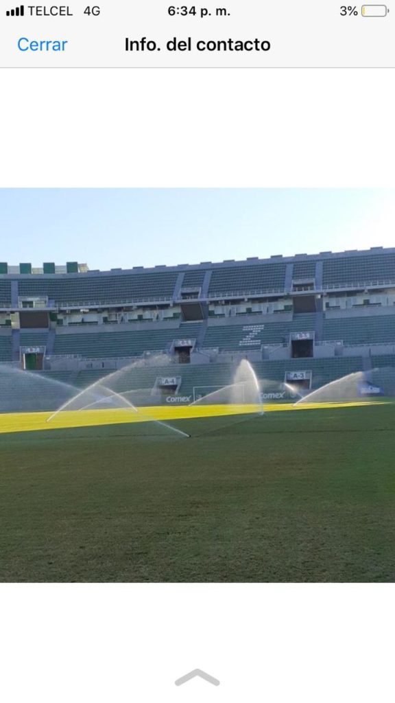 Sistema de riego del estadio de Zacatepec | Riego de Jardines